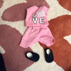 Love Basketball American Girl Basketball Uniform and shoes